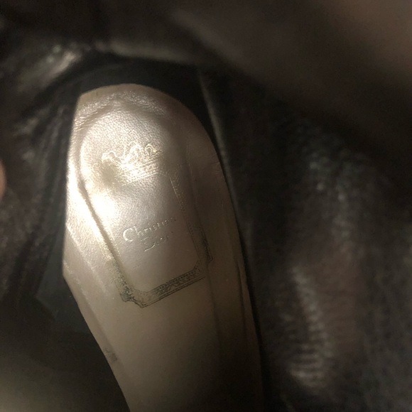 Christian Dior Black Leather Knee Boots Miss Dior SZ 40 - Picture 12 of 13